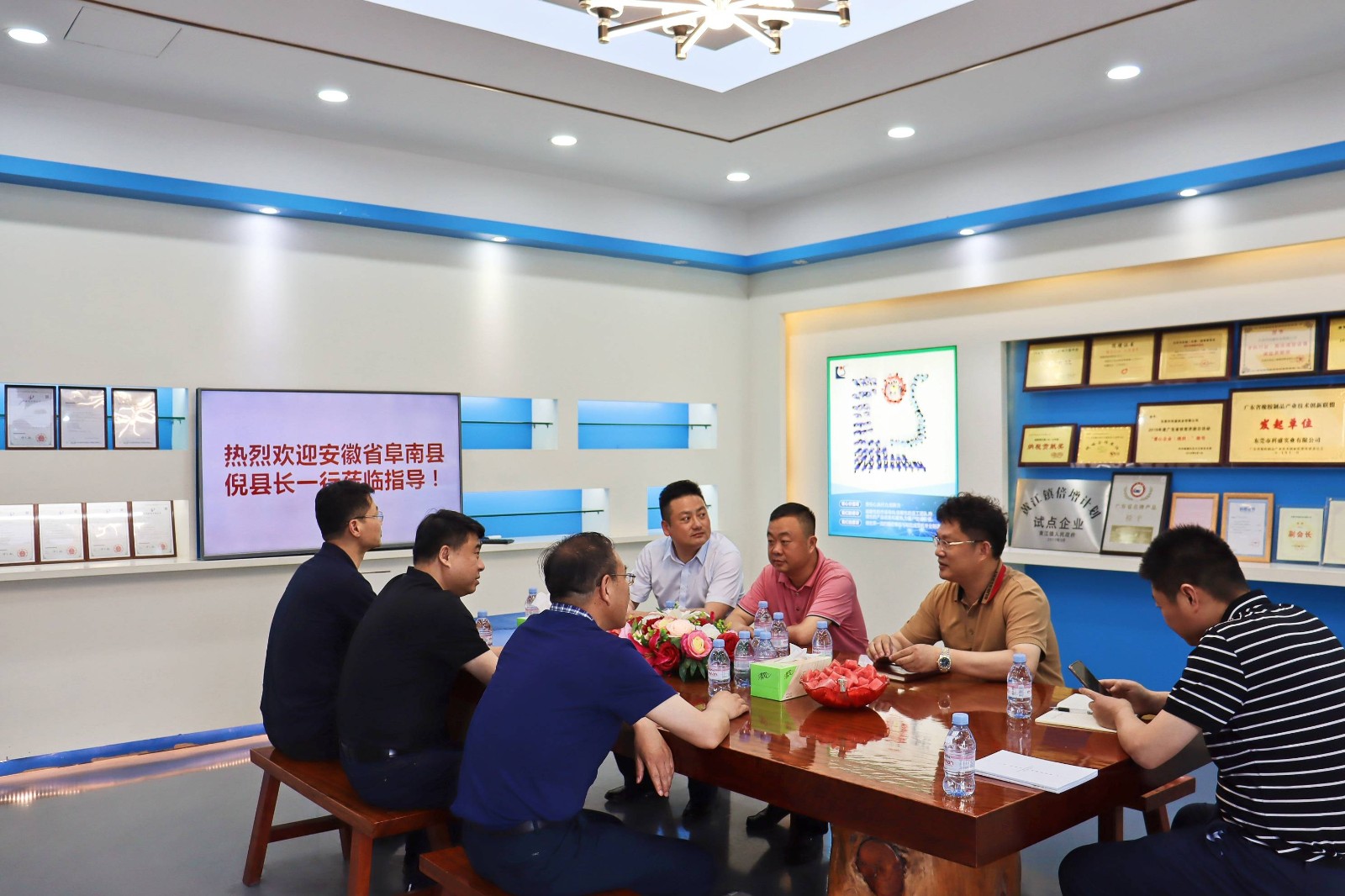 熱烈歡迎安徽省阜南縣倪縣長一行蒞臨指導(dǎo)！